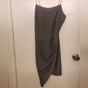 Silver glitter dress